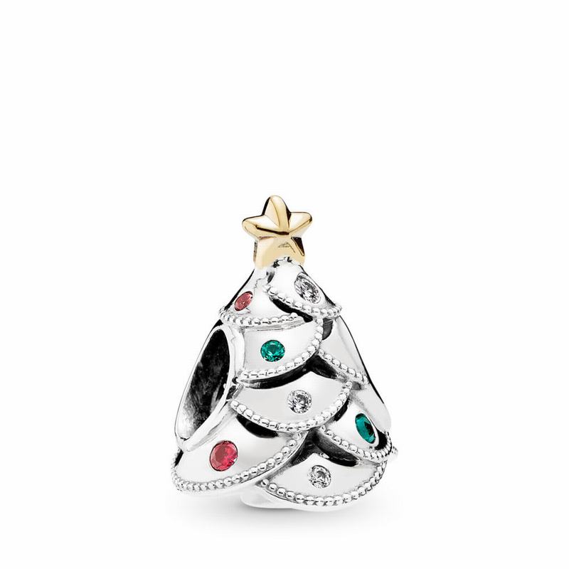 Talismane Pandora Festive Tree Verzi (6VODUIKm)